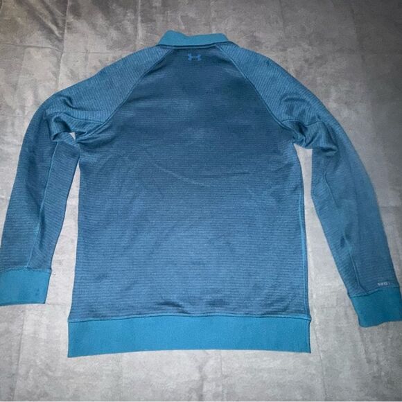 Under Armour Men's Teal Half Zip-Up Sweater Size Large - Picture 4 of 8